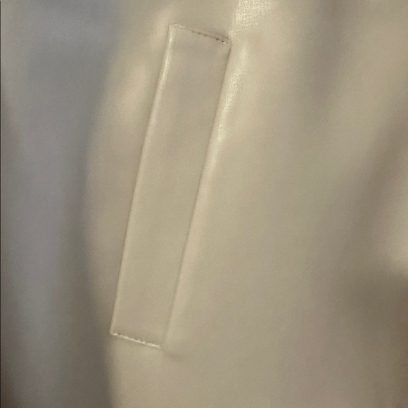 Celine Beige Bomber Jacket/sweater for Women , chest is faux leather! - Picture 4 of 5